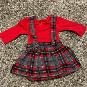 Carters holiday skirt with top